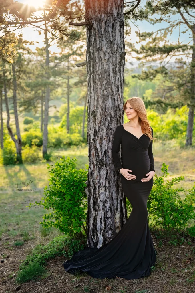 kismama fotózás szabadtéren